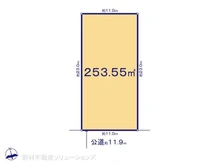 【愛知県/名古屋市天白区鴻の巣】名古屋市天白区鴻の巣1丁目 土地 区画図