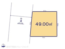 【愛知県/名古屋市東区徳川】名古屋市東区徳川2丁目 土地 区画図