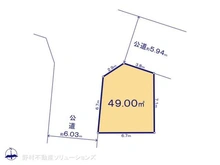 【愛知県/名古屋市東区徳川】名古屋市東区徳川2丁目 土地 区画図
