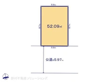 【愛知県/名古屋市東区徳川】名古屋市東区徳川1丁目 土地 区画図