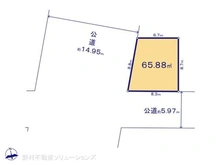 【愛知県/名古屋市東区徳川】名古屋市東区徳川1丁目 土地 区画図