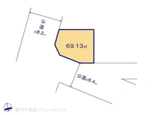 【愛知県/名古屋市昭和区折戸町】名古屋市昭和区折戸町3丁目 土地 区画図