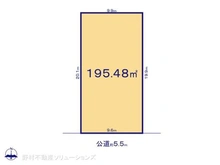 【愛知県/名古屋市千種区松軒】名古屋市千種区松軒2丁目 土地 区画図