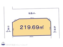 【愛知県/名古屋市千種区春里町】名古屋市千種区春里町2丁目 土地 区画図