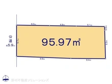 【愛知県/名古屋市昭和区御器所】名古屋市昭和区御器所4丁目 土地 区画図