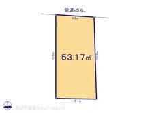 【愛知県/名古屋市昭和区御器所】名古屋市昭和区御器所4丁目 土地 区画図