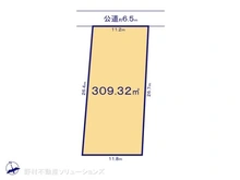【愛知県/名古屋市名東区社が丘】名古屋市名東区社が丘1丁目 土地 区画図