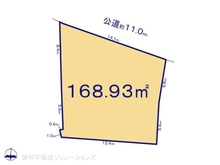 【神奈川県/横浜市磯子区馬場町】横浜市磯子区馬場町 土地 区画図