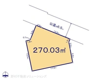 【神奈川県/横浜市磯子区岡村】横浜市磯子区岡村3丁目 土地 区画図