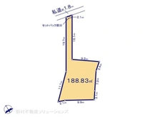 【神奈川県/横浜市中区西之谷町】横浜市中区西之谷町 土地 区画図