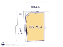 【東京都/北区上十条】北区上十条5丁目 土地 区画図