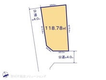【神奈川県/横浜市瀬谷区宮沢】横浜市瀬谷区宮沢2丁目 土地 区画図