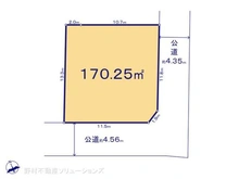 【神奈川県/横浜市泉区和泉中央北】横浜市泉区和泉中央北6丁目 土地 区画図