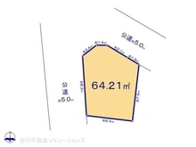 【神奈川県/横浜市旭区本村町】横浜市旭区本村町 土地 区画図