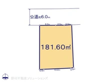 【神奈川県/横浜市瀬谷区阿久和西】横浜市瀬谷区阿久和西2丁目 土地 区画図
