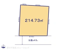 【神奈川県/横浜市旭区中沢】横浜市旭区中沢3丁目 土地 区画図