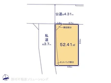 【東京都/江戸川区平井】江戸川区平井6丁目 土地 区画図