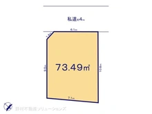 【東京都/江戸川区平井】江戸川区平井1丁目 土地 区画図