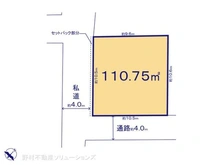 【千葉県/千葉市花見川区検見川町】千葉市花見川区検見川町5丁目 土地 区画図