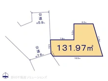 【千葉県/千葉市中央区稲荷町】千葉市中央区稲荷町1丁目 土地 区画図