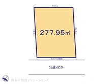 【千葉県/千葉市中央区登戸】千葉市中央区登戸4丁目 土地 区画図
