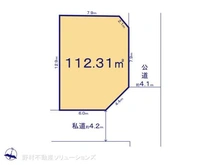【埼玉県/所沢市大字山口】所沢市大字山口 土地 区画図