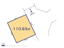【埼玉県/所沢市大字上安松】所沢市大字上安松 土地 区画図