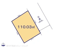 【埼玉県/所沢市大字上安松】所沢市大字上安松 土地 区画図