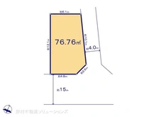 【埼玉県/所沢市狭山ケ丘】所沢市狭山ケ丘2丁目 土地 区画図
