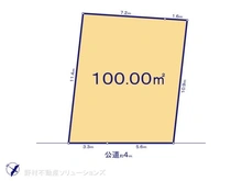 【埼玉県/所沢市東所沢】所沢市東所沢5丁目 土地 区画図