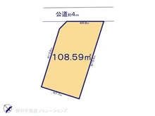 【埼玉県/所沢市大字上安松】所沢市大字上安松 土地 区画図