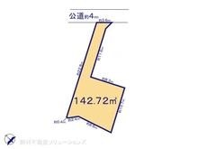 【埼玉県/所沢市大字上安松】所沢市大字上安松 土地 区画図