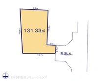 【東京都/東大和市狭山】東大和市狭山2丁目 土地 区画図