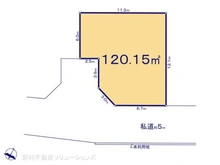 【東京都/東村山市久米川町】東村山市久米川町2丁目 土地 区画図