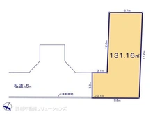 【東京都/東村山市久米川町】東村山市久米川町2丁目 土地 区画図