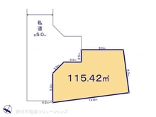 【東京都/東村山市久米川町】東村山市久米川町3丁目 土地 区画図
