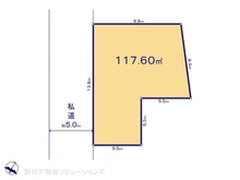 【東京都/東村山市久米川町】東村山市久米川町3丁目 土地 区画図