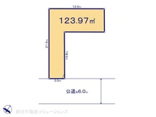 【埼玉県/所沢市東所沢】所沢市東所沢2丁目 土地 区画図
