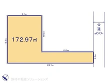 【埼玉県/所沢市緑町】所沢市緑町3丁目 土地 区画図