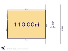 【東京都/東村山市恩多町】東村山市恩多町3丁目 土地 区画図