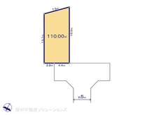 【東京都/東村山市恩多町】東村山市恩多町3丁目 土地 区画図