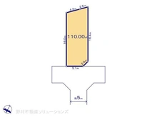 【東京都/東村山市恩多町】東村山市恩多町3丁目 土地 区画図