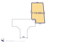 【東京都/東村山市恩多町】東村山市恩多町3丁目 土地 区画図