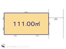 【東京都/東村山市恩多町】東村山市恩多町3丁目 土地 区画図