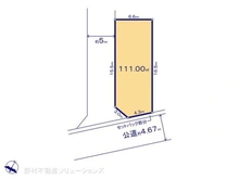 【東京都/東村山市恩多町】東村山市恩多町3丁目 土地 区画図