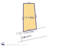 【東京都/東村山市恩多町】東村山市恩多町3丁目 土地 区画図