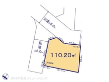 【東京都/東村山市秋津町】東村山市秋津町3丁目 土地 区画図