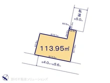 【東京都/東村山市秋津町】東村山市秋津町3丁目 土地 区画図