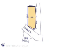 【東京都/東村山市秋津町】東村山市秋津町3丁目 土地 区画図