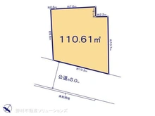 【東京都/東村山市秋津町】東村山市秋津町3丁目 土地 区画図
